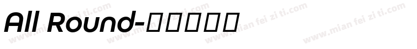 All Round字体转换